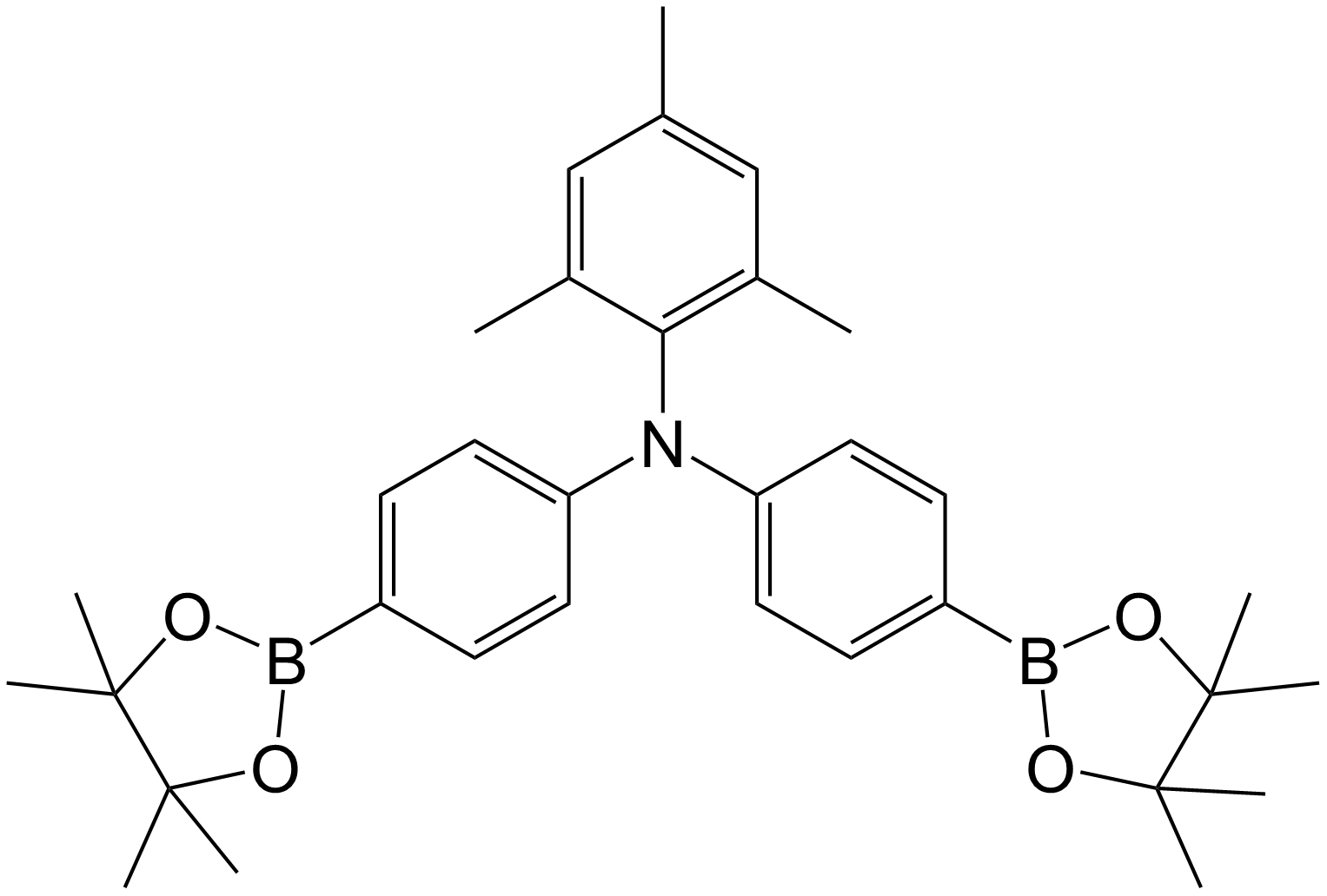 2,4,6-trimethyl-N,N-bis(4-(4,4,5,5-tetramethyl-1,3,2-dioxaboro lan-2-yl)phenyl)aniline/